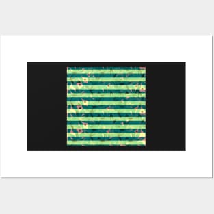 Vegetation a light-green stripes Posters and Art